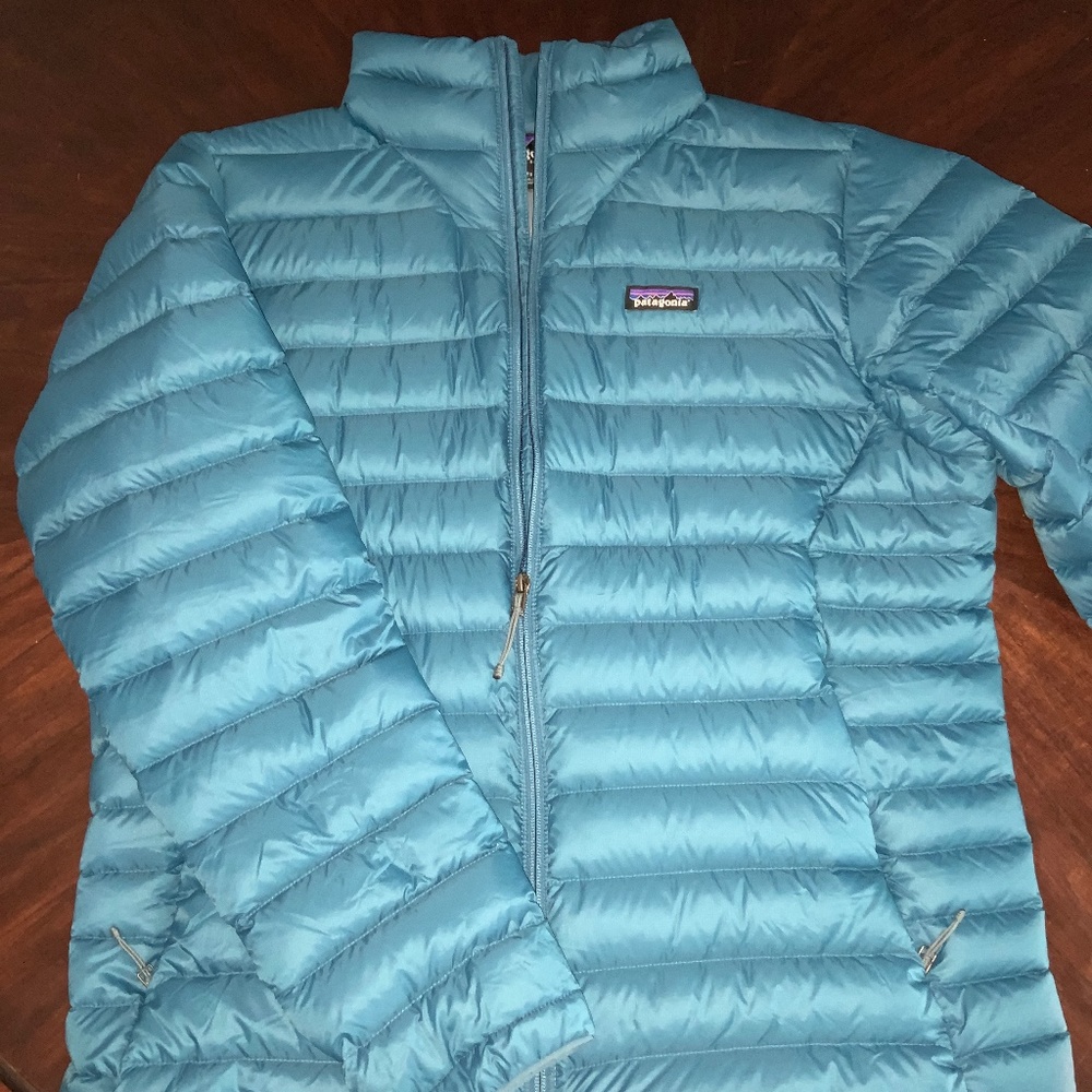 Mens Patagonia Wavy Blue Down Sweater Size Large NWOT